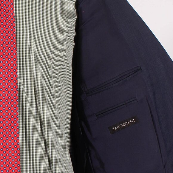 Jos. A. Bank 44R Navy Solid 2-Button Sport Coat Blazer Jacket O978 - Picture 10 of 11